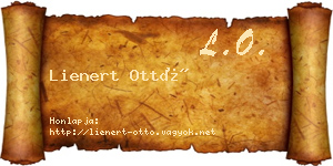 Lienert Ottó névjegykártya
